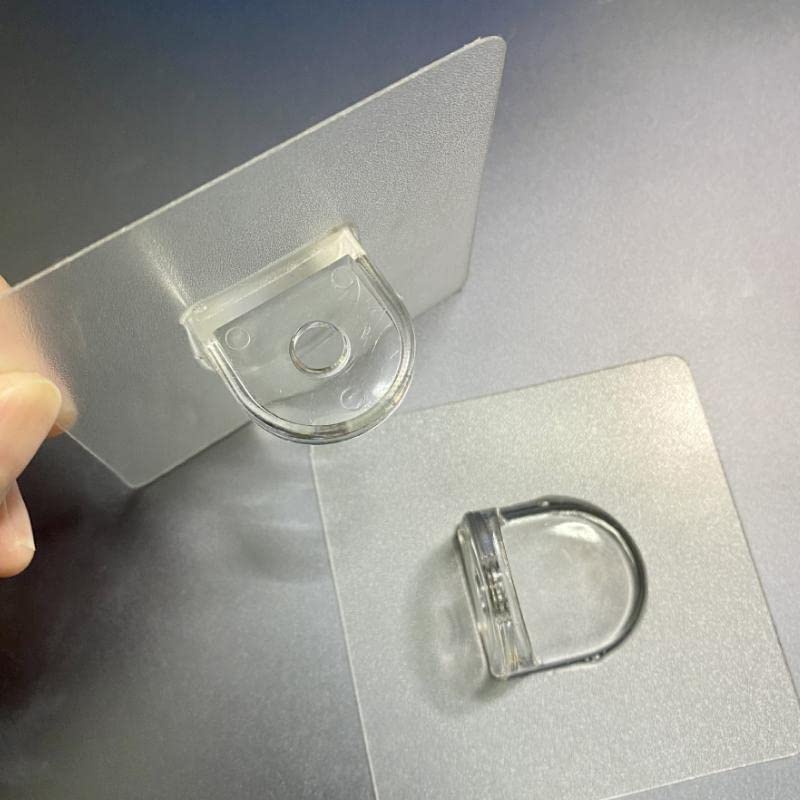 MOHAK حامل رف MOHAK مضاد للسقوط طويل الأمد محمول عملي لرفوف الكتب مثبت لاصق للخزائن وخزائن الملابس ورفوف الكتب (عبوة من 6) - Image 4