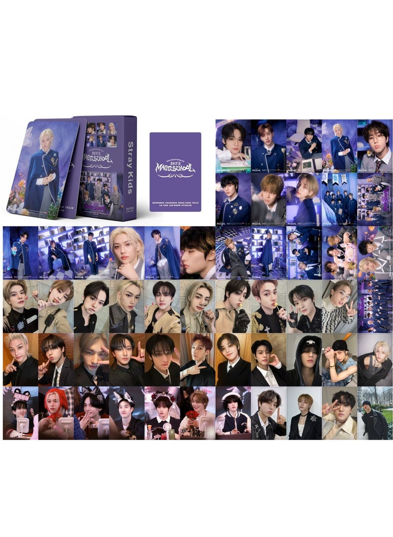 إيهوم 55 قطعة أطفال ضالة 2024 ألبوم جديد مدرسة سحرية بطاقة لومو - Image 2