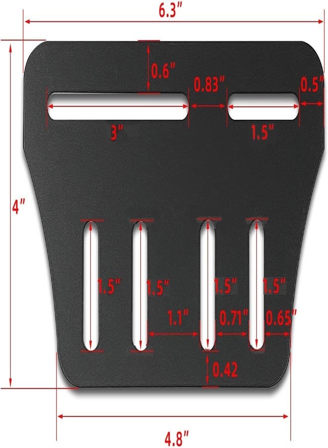 appacare قطعتان من دعامات إطار السرير، محول/موصل إطار السرير Modi-Plate، تعديل إطار السرير شديد التحمل لتوصيل لوح الرأس ولوح القدم - Image 2