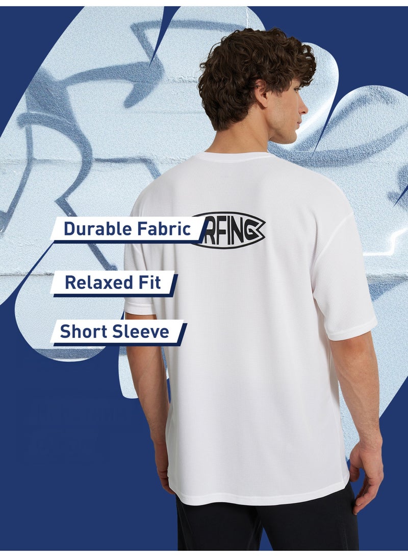 Termit تي شيرت واقي من الشمس للرجال باللون الأبيض، تيرميت، حماية UPF 40+، تقنية Swim'n'dry، قماش سريع الجفاف للأنشطة الخارجية والمائية - Image 3