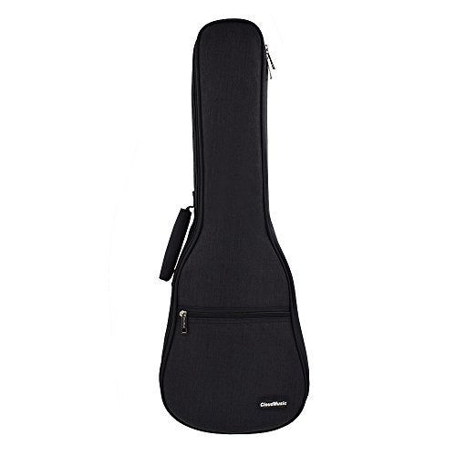 CLOUDMUSIC Ukulele Case Gig Bag Padded Backpack For Soprano 21" Inch(Soprano, Black) - Image 1