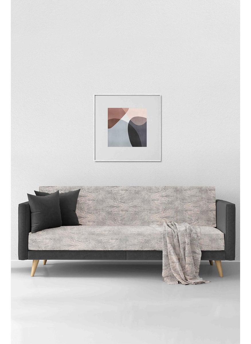 Fatih Foil Sofa Cover Mink Black  - Image 1