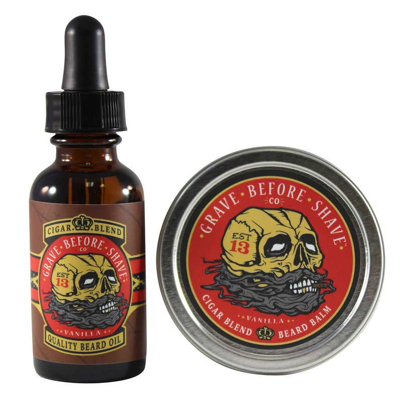Grave Before Shaveâ„¢ Cigar Blend Beard Pack (Cigar/Vanilla Scent) - Image 1
