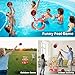 spring flower SpringFlower Pool Basketball HoopFloating Pool Toys Ring Game with Ring Toss Balls and Pump 2in1 Summer Outdoor Swimming Pool Basketball Games Play Toy Family Party for Kids Adults Red - Image 4