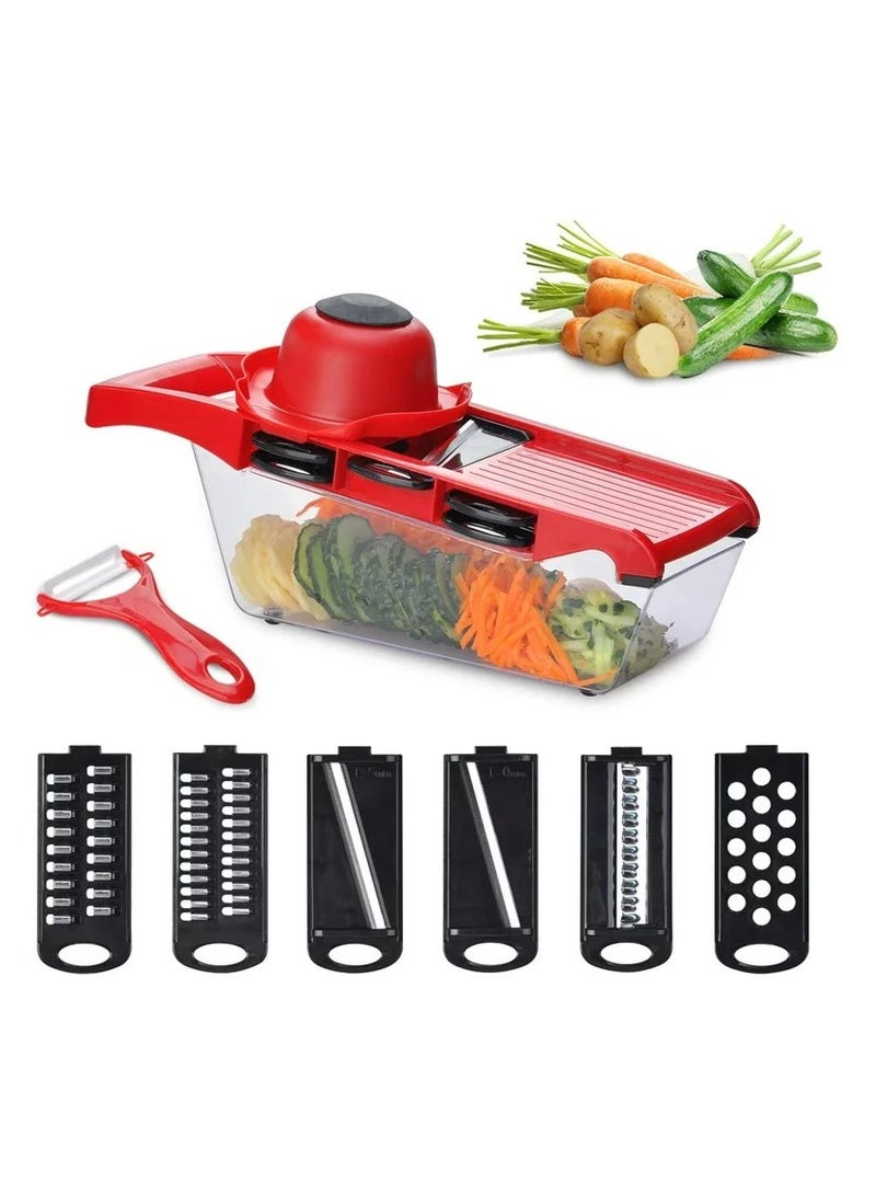 DubaiGallery 9 In 1 Vegetable - Kitchen Multipurpose Grater Multi-Function Vegetables Radish Wire Potato Grater Artifact