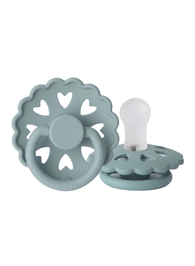FRIGG Pack Of 1 Fairytale Silicone Baby Pacifier 0-6M Stone Blue - Size 1