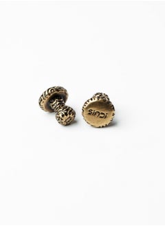 Sindi Classic  Style Placket Cufflinks color Gold .. Ideal for wearing in “Classic" Thobe” 