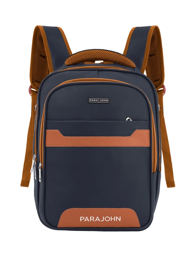 بارا جون حقيبة ظهر Para John من الجلد الصناعي – حقيبة لابتوب أنيقة 16 بوصة مع جيوب متعددة وسحّاب متين