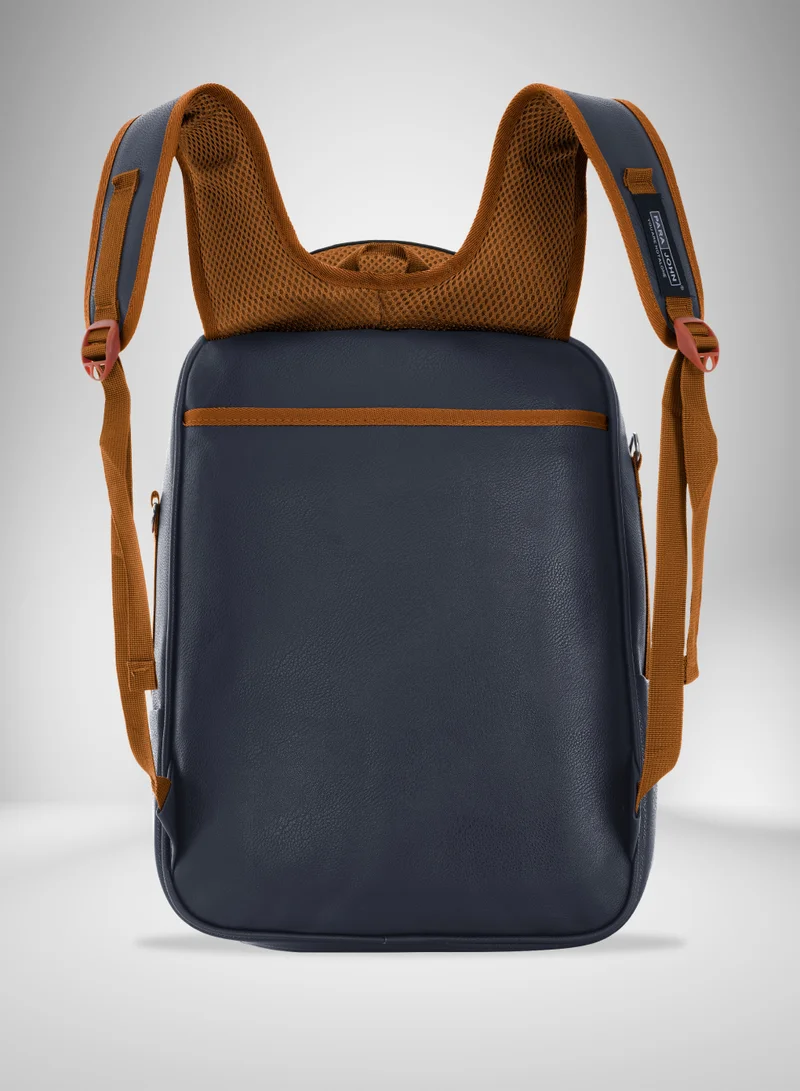 PARAJOHN  Para John PU Leather Backpack – Stylish 15 Inch Laptop Backpack with Multiple Compartments & Durable Zipper  | Best Price UAE
