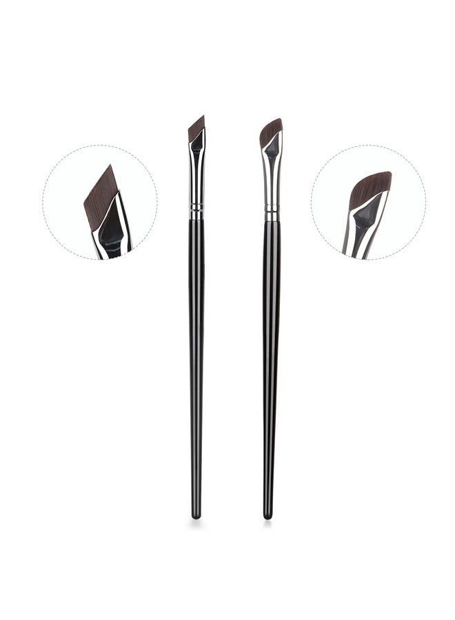 ايلير سايكل مجموعة فرش تحديد العيون، فرش تحديد العيون وإخفاء الحواجب بزاوية دقيقة، فرشاة رفيعة للغاية مائلة بزاوية مسطحة لأدوات التجميل (3 قطع) - Image 2