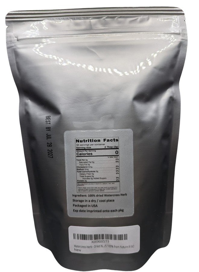 Nature Tea Watercress Herb - Dried Nasturtium officinale C/S 100% from Nature (4 oz) - Image 3