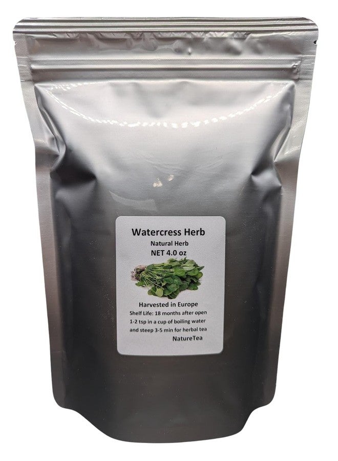 Nature Tea Watercress Herb - Dried Nasturtium officinale C/S 100% from Nature (4 oz) - Image 1