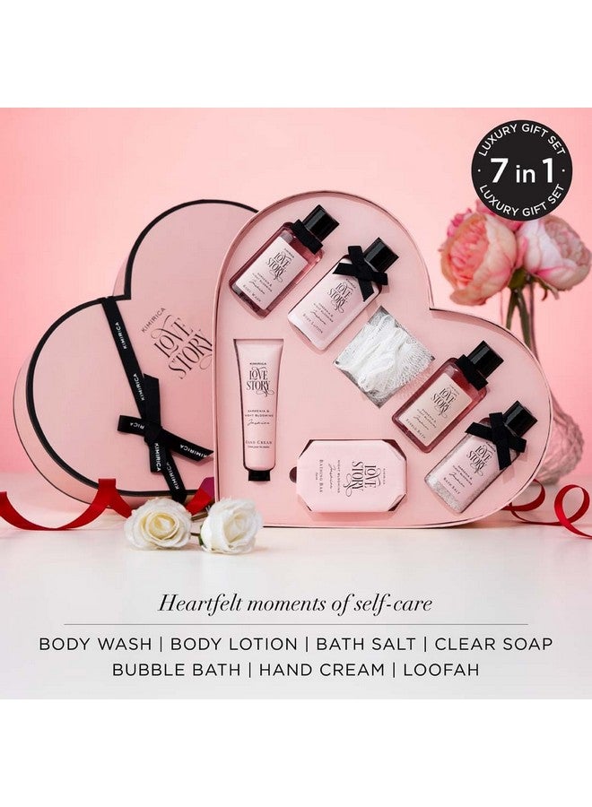Kimirica Gift Set Love Story Moment For Women & Men| Luxury Bath and Body Care Set |Birthday Gift Kits | Anniversary Gift Kits To Pamper Your Loved Ones | Self Care Gift set for all Occasion & Ages | Pack of 7 - Image 2