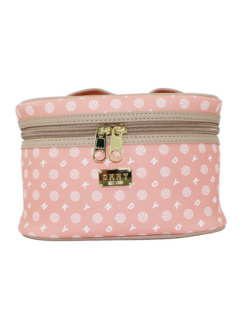 دكني حقيبة مستحضرات التجميل من دي كيه إن واي ليجاسي تراين، حقيبة مكياج للسفر صغيرة، حقيبة تخزين صغيرة مضادة للماء وخفيفة الوزن، حقيبة مكياج صغيرة، حقيبة أدوات الزينة للسفر - Image 1