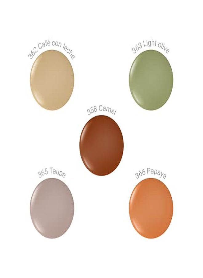 ETERNAL Collection 5 Piece Set: Long Lasting Quick Dry Mirror Shine Nail Polish  Hardener Bright And Shiny Finish  0.46 Fluid Ounces Each (Safari) - Image 4