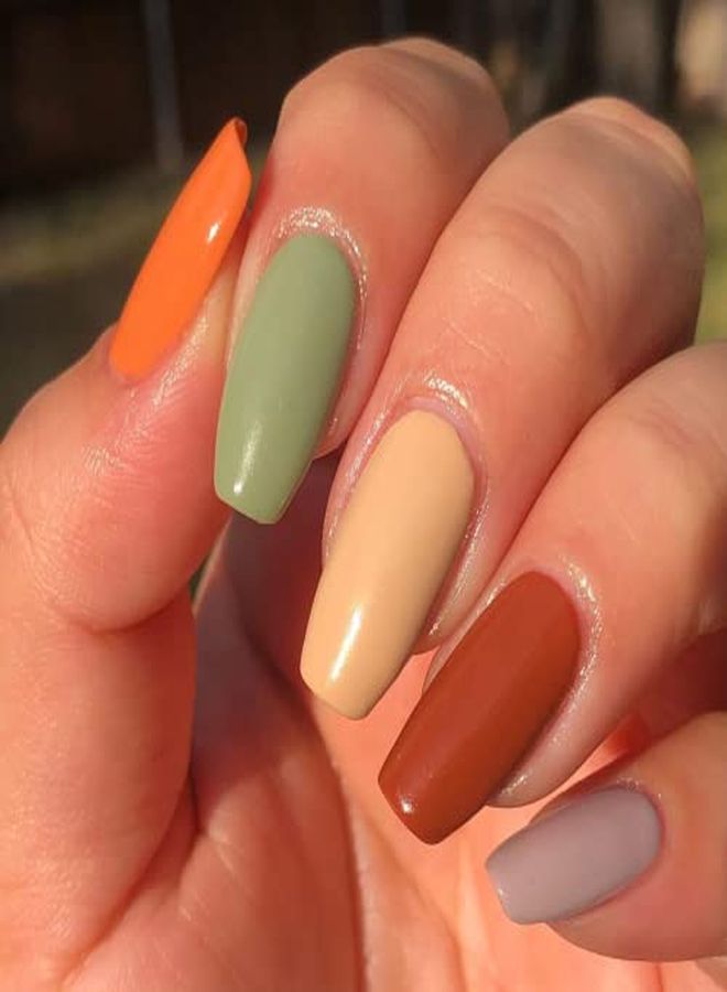 ETERNAL Collection 5 Piece Set: Long Lasting Quick Dry Mirror Shine Nail Polish  Hardener Bright And Shiny Finish  0.46 Fluid Ounces Each (Safari) - Image 3