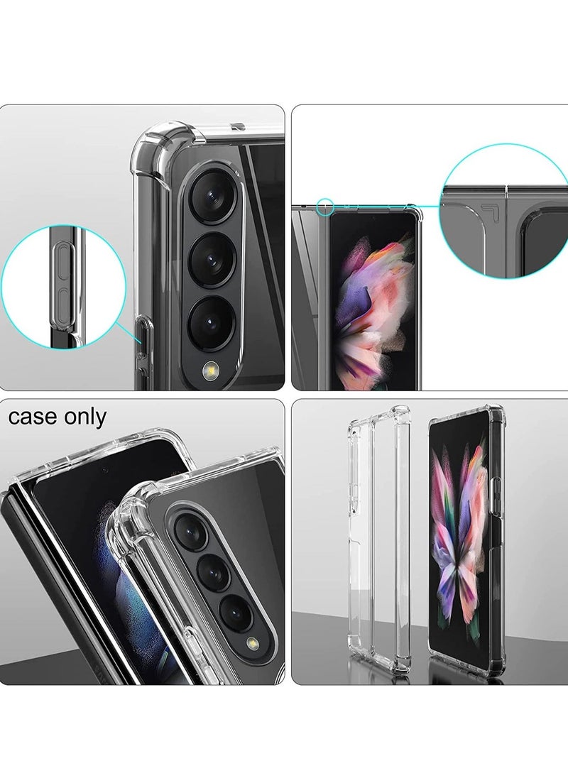 Raxoom Magsafe Anti-Yellow Slim Transparent 4 Cornor Shockproof Thin Cover for Samsung Galaxy Z Fold 4 2022 Support Wireless Charger - Image 4