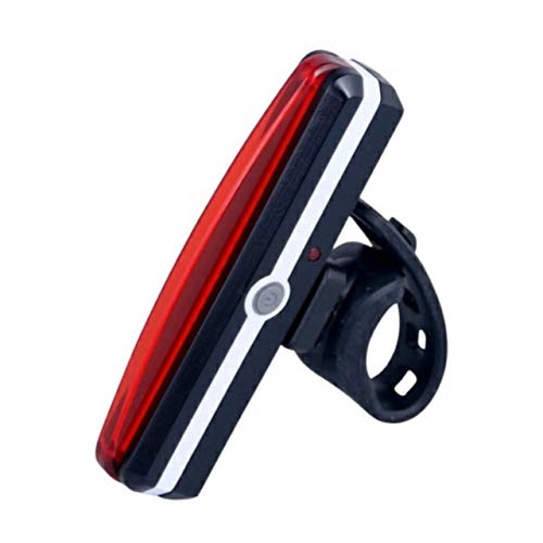 FASTPED ® Bicycle 5 Modes LED USB Rechargeable Sleek Design Tail Light with Multicolor Lights (RED) Bicycle Light LED Taillight Super Bright Cycling Safety Warning Flash Cycling Light - Image 1