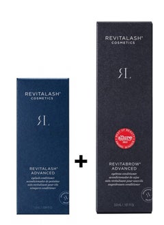 REVITALASH COSMETICS Advanced Eyelash Serum, 1.0 ml +  Eyebrow  3.0 ml Set  - Image 1