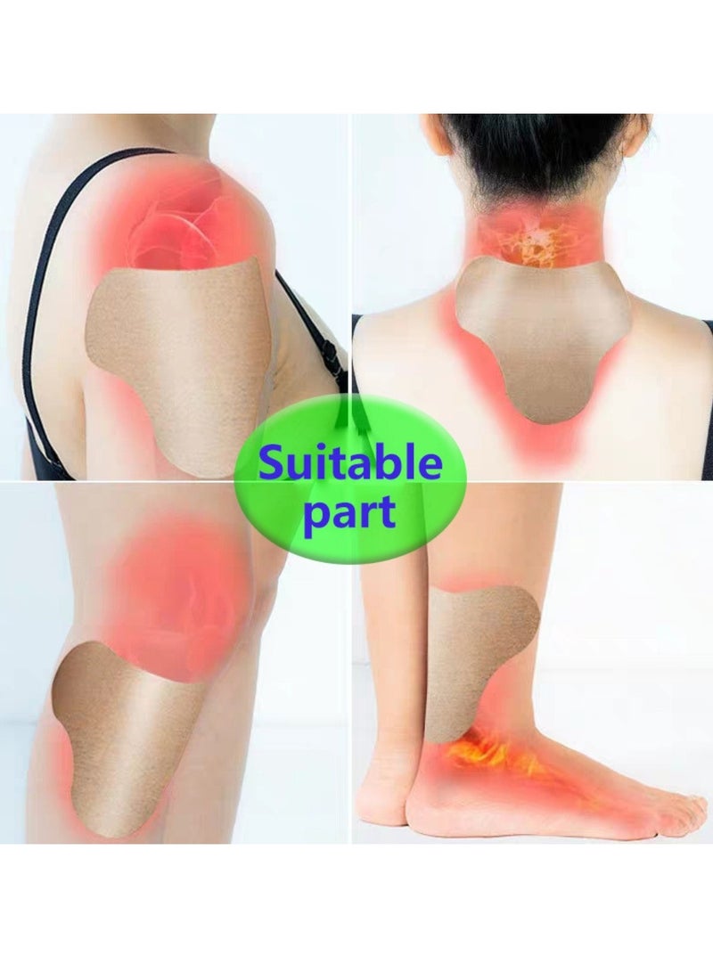 KanyeHB 12Pcs Wormwood Cervical Pain Relief Patches Cervical Pain and Neck Ache Paste Strong Penetration Relieve Pain Non Allergic Herbal Formula Neck Shoulder Joint Pain Relief Patches - Image 4