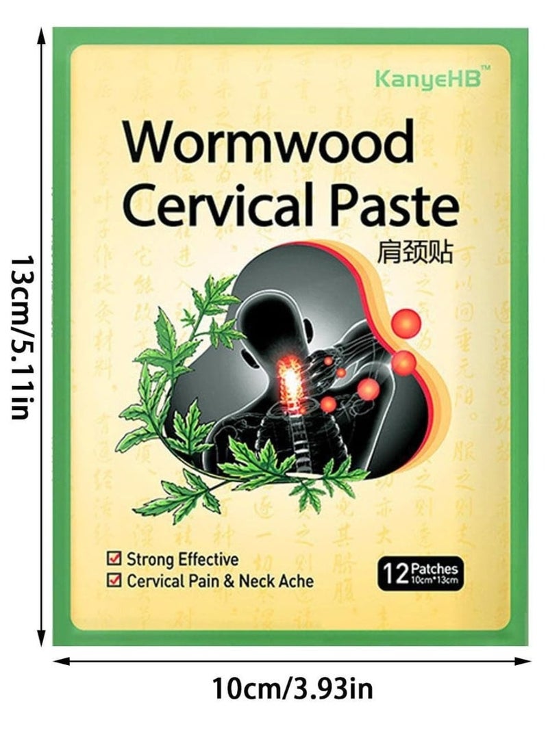 12Pcs Wormwood Cervical Pain Relief Patches Cervical Pain and Neck Ache Paste Strong Penetration Relieve Pain Non Allergic Herbal Formula Neck Shoulder Joint Pain Relief Patches - pzsku/ZD595D8D5B137551DC744Z/45/_/1714829356/c6568c5b-d279-42bc-ab02-d95c782bf0a5