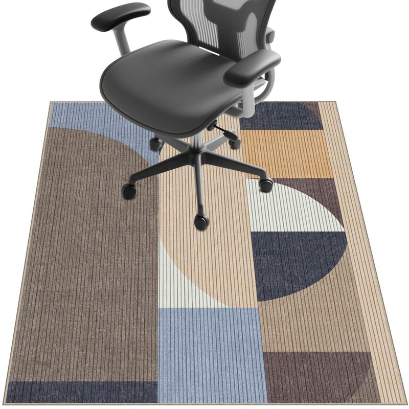 SAIKOOWA Chair Mat for Hardwood Floor,48"*36" Under Desk Mat for Rolling Computer Chair &Low Pile Carpet Floor,Anti-Slip Floor Protector for Home Office Leisure Time - Image 1