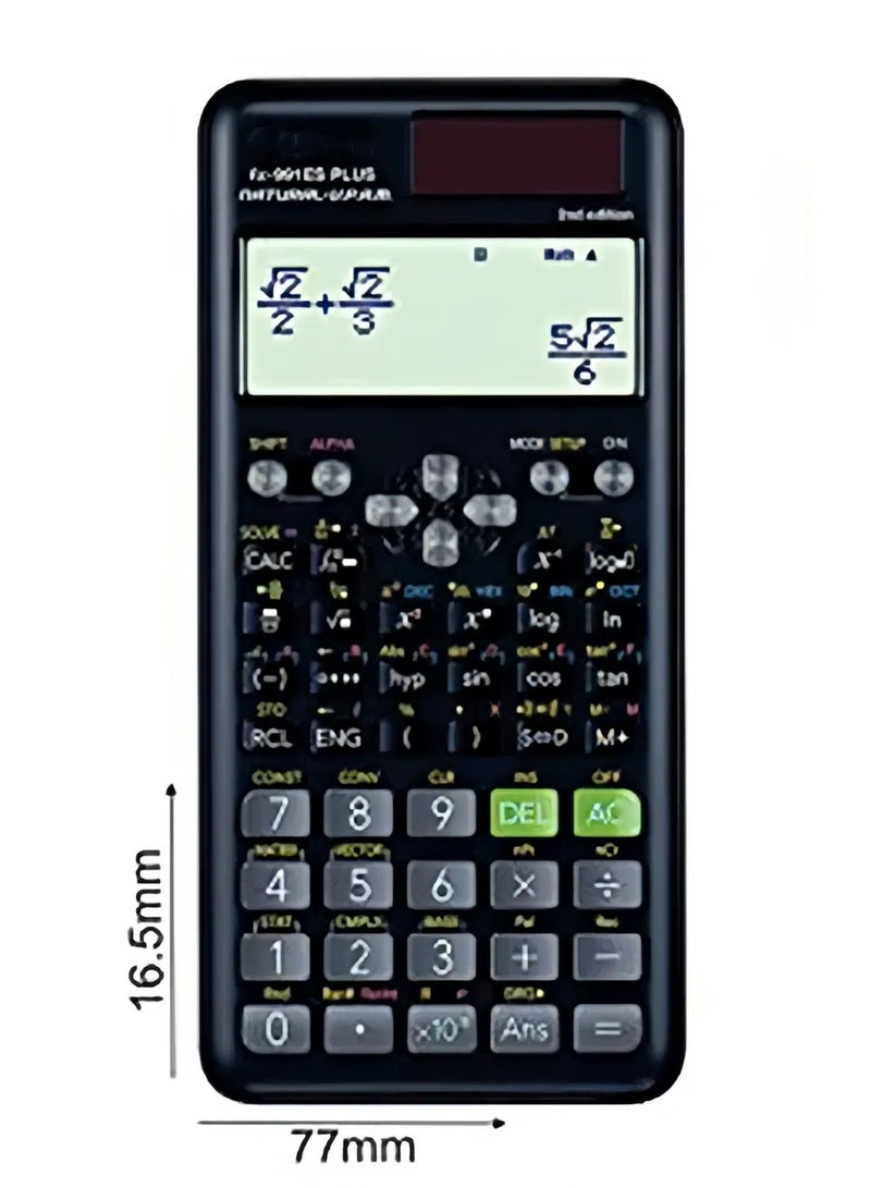 LEXIN FX-991ESPLUS-2 2nd Edition Function Scientific Calculator -  Black - Image 3