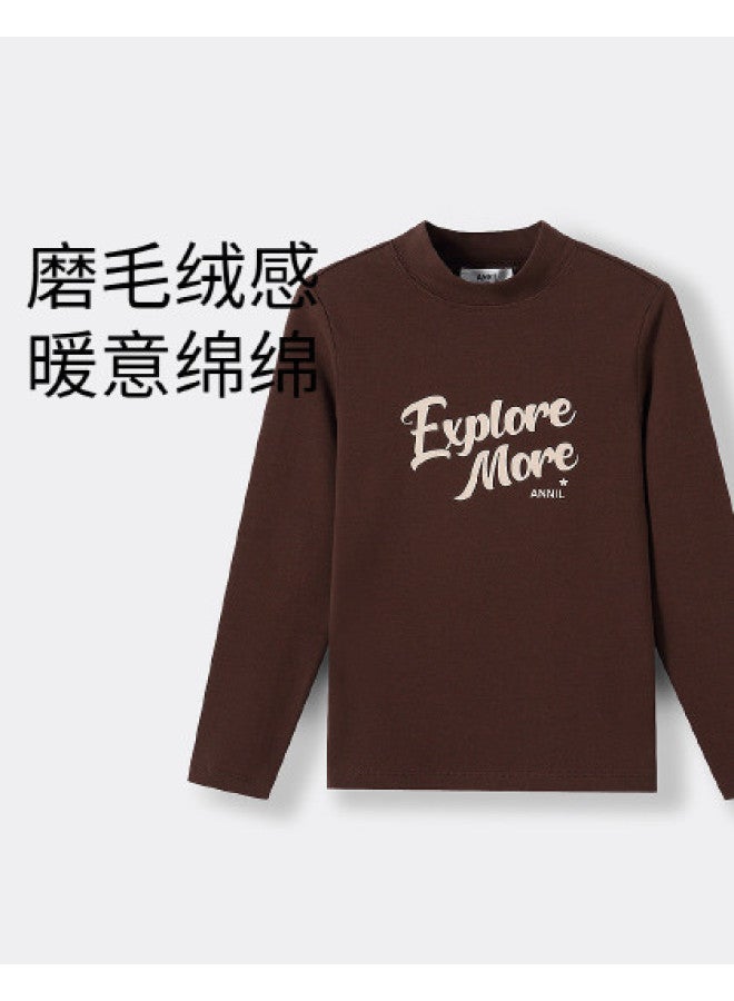 Annil Kids' Mid-neck Long Sleeve Knitwear - 2025 Autumn New Collection For Boys And Girls - Image 1