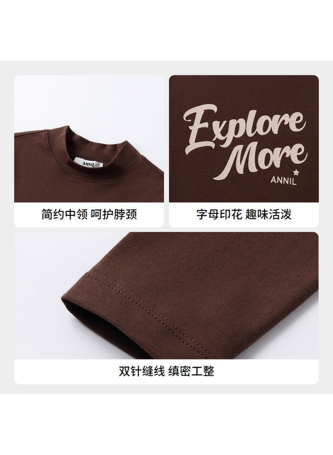 Annil Kids' Mid-neck Long Sleeve Knitwear - 2025 Autumn New Collection For Boys And Girls - Image 4