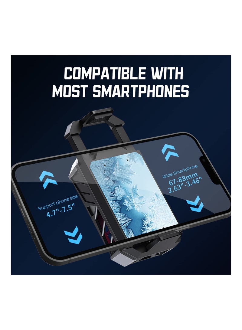 SYOSI Phone Cooler, Semiconductor Radiator Keep Phone Cool and Fast, Phone Cooling Fan For Gaming Live Broadcast, 4-7.5inches for iPhone/Android Cellphone Cooler, Noiseless Portable Phone Cooling Case - Image 5