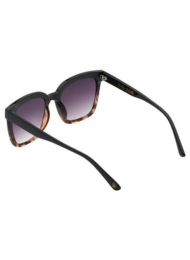 Jessica Simpson Womens J6128 Retro Square Sunglasses With Uv400 Protection. Glam Gifts For Her 62 Mm Black Tortoise 62 Mm Us - Image 4