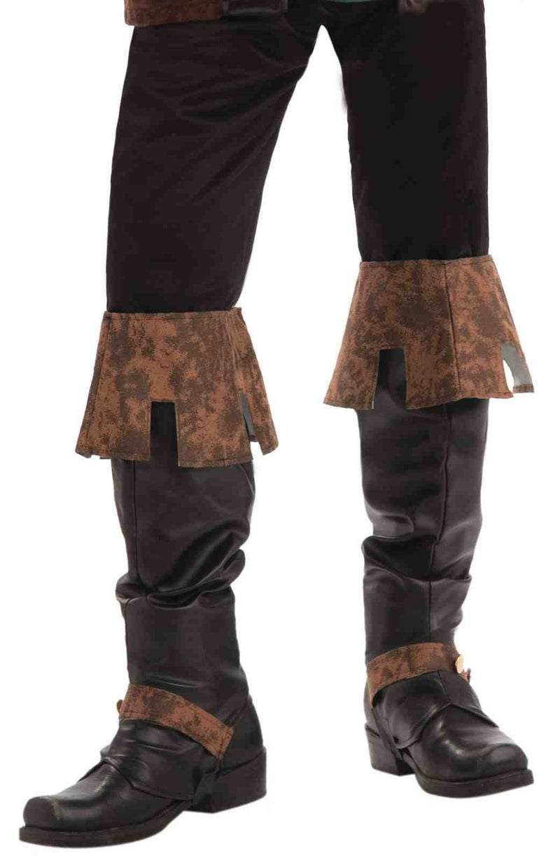Rubies Forum Novelties Men's Renaissance Boot Tops Costume Accessory, Brown, One Size - Image 1