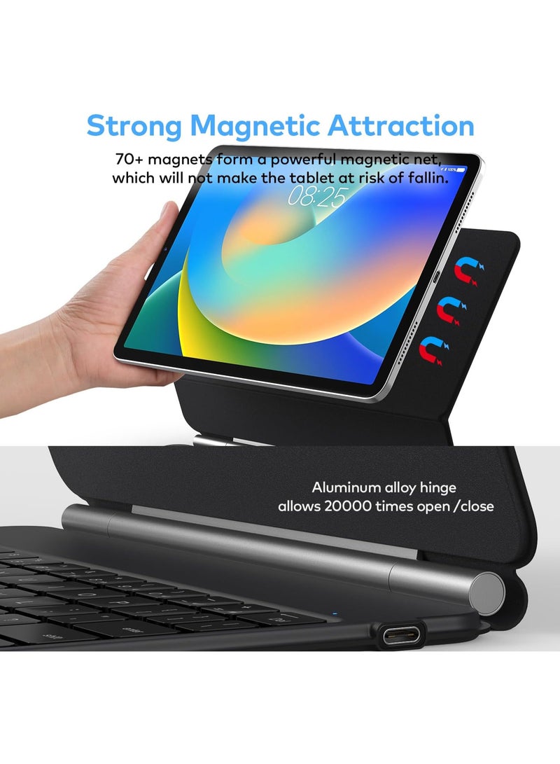 Magic Style Keyboard with Multi-Touch Trackpad - Floating Cantilever Stand - Magnetic Case for iPad 10.9 Inch 10th / 11th Gen, Keyboard Case for iPad 10th Gen and 11th Gen (A16, 2025) . - Image 5