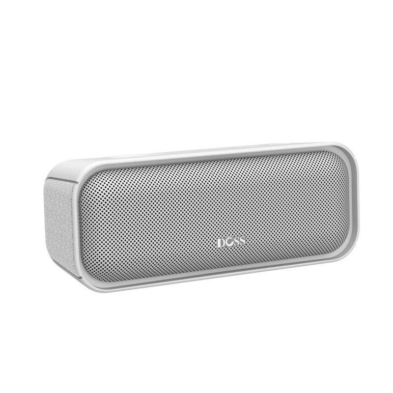 DOSS SoundBox Pro Bluetooth Speaker, 20W Stereo Sound, Active Extra Bass, 20H Playtime, Multi-Color Lights, IPX6 for Home, Outdoor, Party, Christmas and White Elephant Gift for Men, Women, Teen-Grey - Image 4