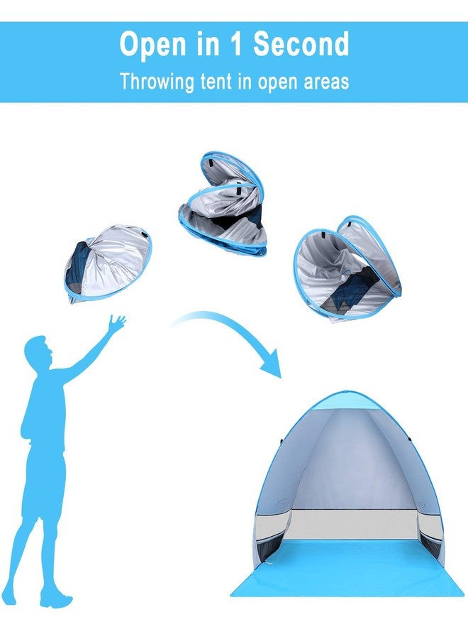 G4Free Outdoor Automatic Pop up Beach Tent Anti UV Portable Cabana Shelter - Image 4