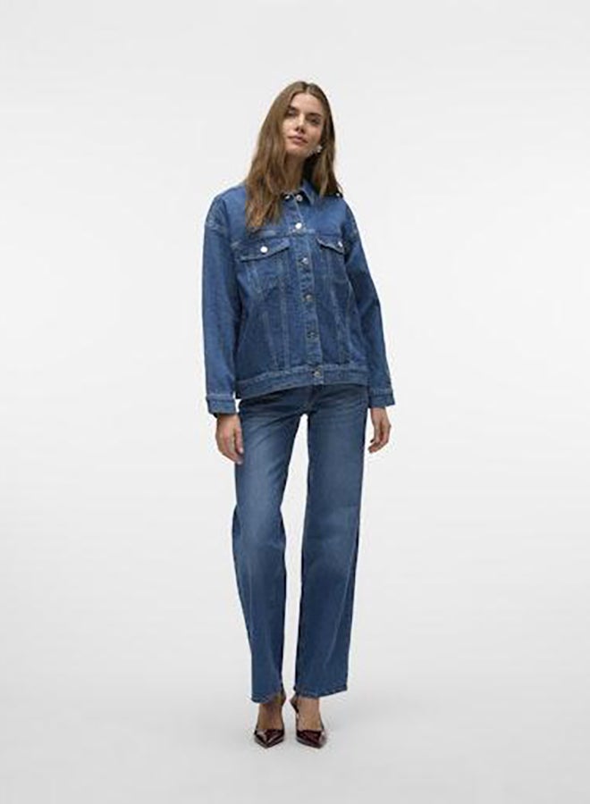 VERO MODA Vmtessa Ls Oversize Denim Jacket Ga Noos  - Image 1