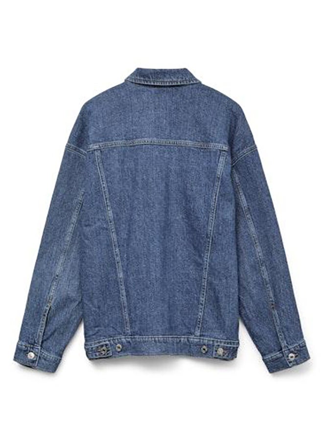 Vmtessa Ls Oversize Denim Jacket Ga Noos