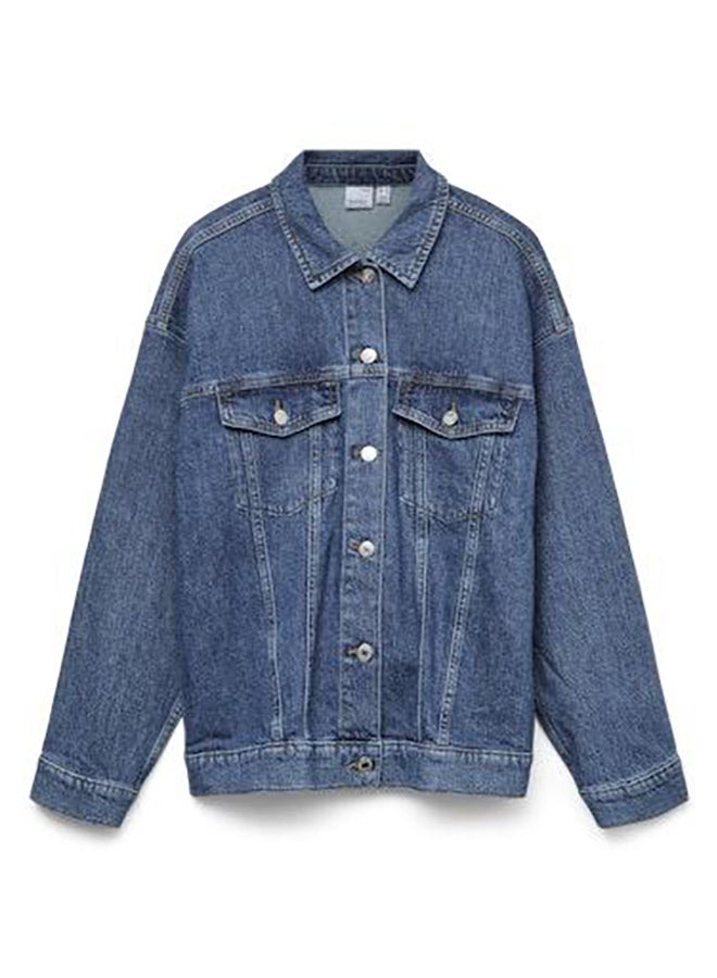 Vmtessa Ls Oversize Denim Jacket Ga Noos