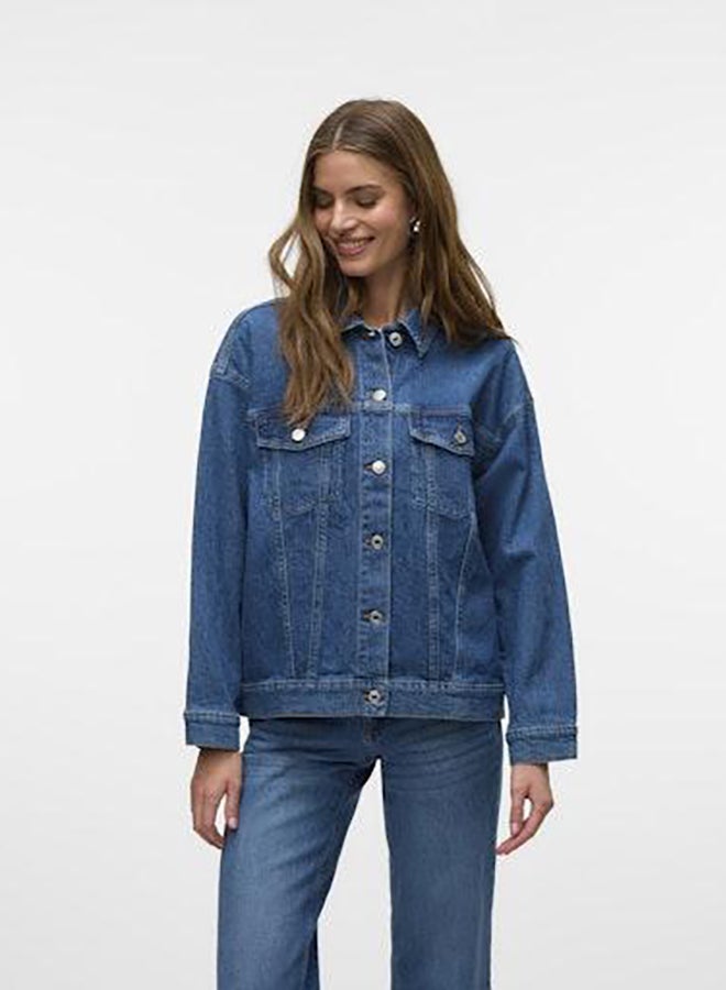 VERO MODA Vmtessa Ls Oversize Denim Jacket Ga Noos  - Image 2