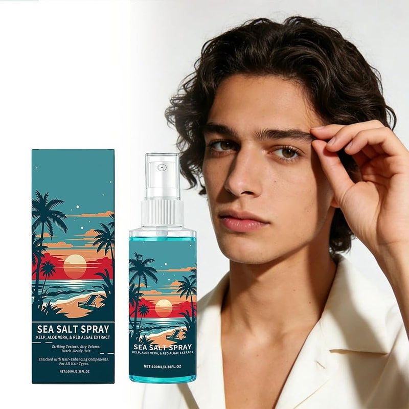 Goreem Sea Salt Spray,Hair Texturizing Spray with Sea Salt and Kelp, Surf Sprays for Volume and Texture, for Subtle Hold and Natural Effects, Volumizing Sprays - Image 2