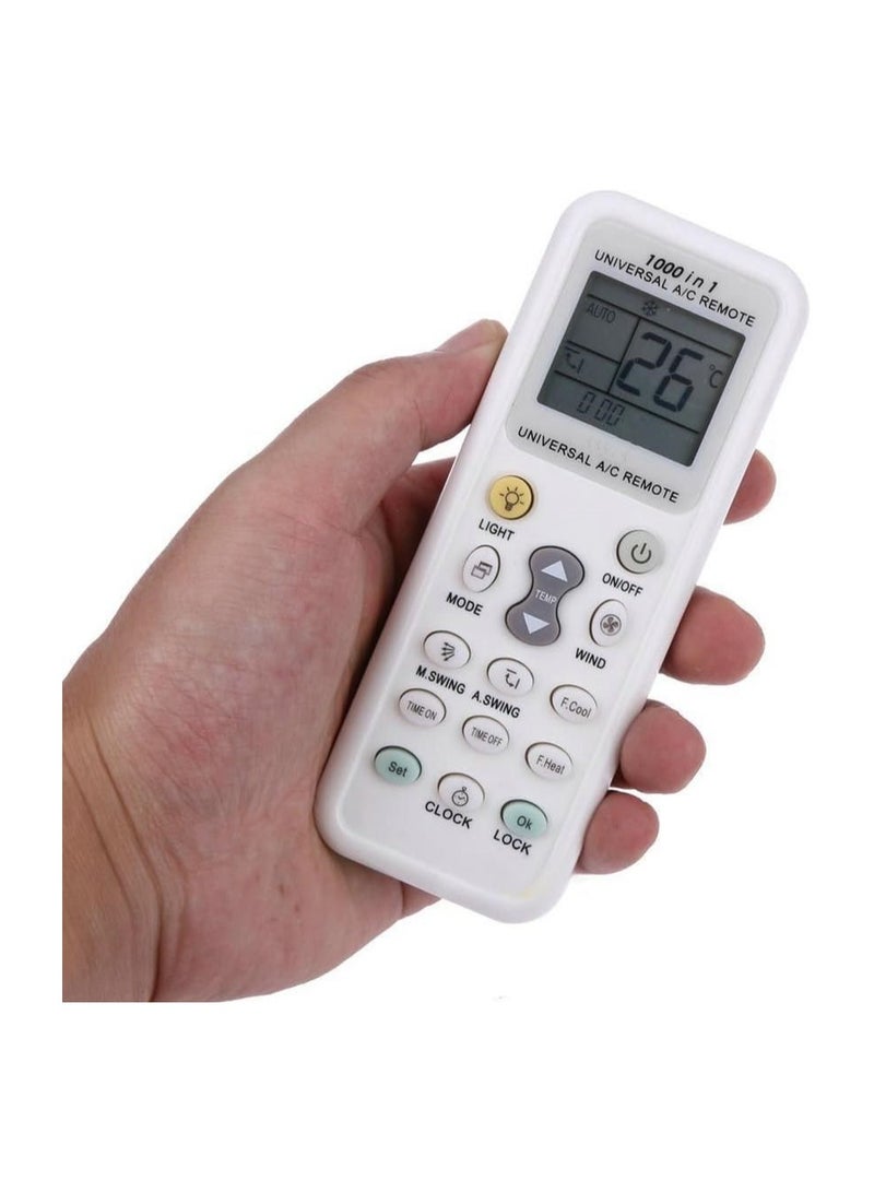 VIUAUAX Universal Air Conditioner Remote Control LCD A/C Conditioning Controller 1000 in 1 for Mitsubishi Toshiba HITACHI FUJITSU Daewoo LG Sharp Samsung ELECTROLUX SANYO AUX GREE HAIER Huawei Air Condition  - Image 3