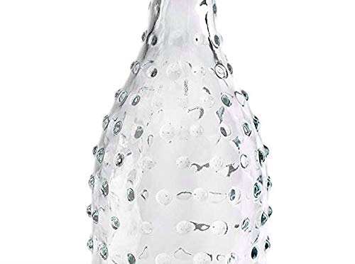 HOMIES INTERNATIONAL Hobnail Glass Beverage Carafe/Decanter Bottle with Swing top Cap, 1 L Each (Clear) -Set of 3 Pieces - Image 2
