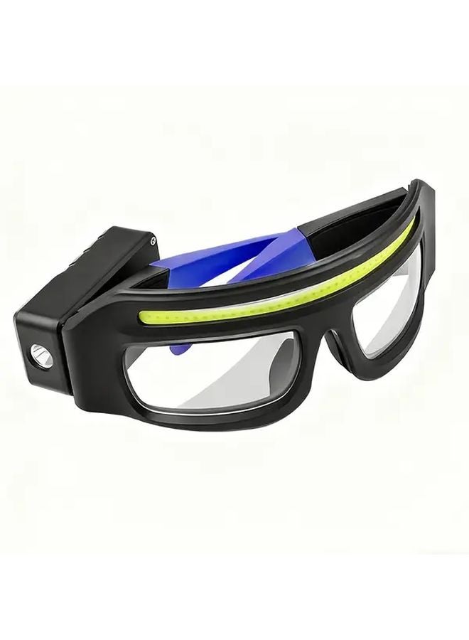 Blue LED Headlamp High Lumen Rechargeable Headlight For Outdoor Cycling Running - Image 1