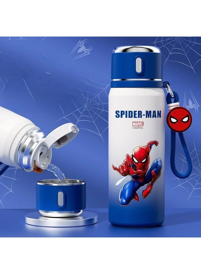 Spider-Man زجاجة ترمس ذكية من الفولاذ المقاوم للصدأ من سبايدر مان، عرض درجة الحرارة، قوارير مفرغة، زجاجة مياه عازلة للأطفال - Image 2