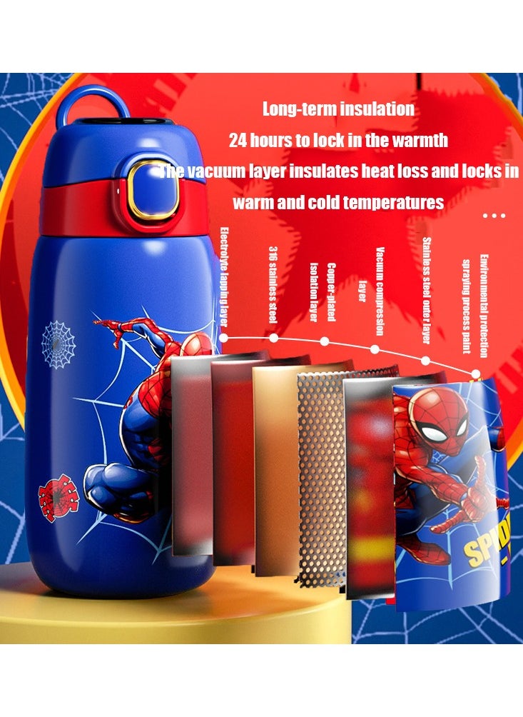 Spider-Man Spider-man Intelligent Stainless Steel Thermos Bottle Cup Temperature Display Vacuum Flasks Childrens Insulation Water Bottle  - Image 5