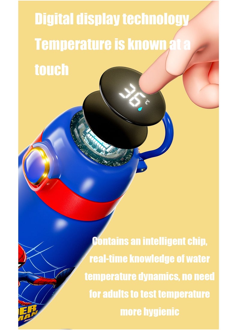 Spider-Man Spider-man Intelligent Stainless Steel Thermos Bottle Cup Temperature Display Vacuum Flasks Childrens Insulation Water Bottle  - Image 3