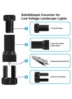 NIBEMINENT SYOSI, 18 Pack Low Voltage Wire Connector, Landscape Lighting Connectors, Waterproof 12-20 Gauge Connectors  - Image 2