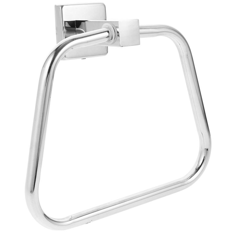 304 Stainless Steel Towel Ring Wall Mounted Bathroom Kitchen Single Towel Hanger Bright Polished - Image 2