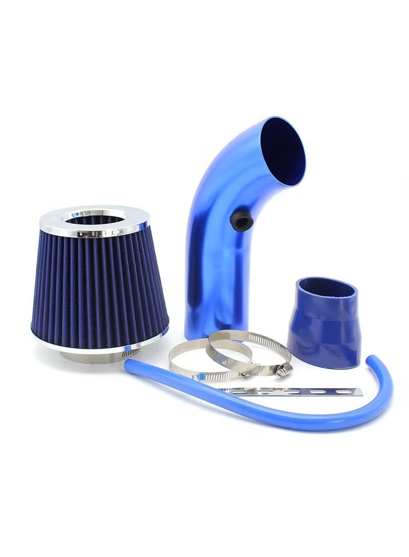 76mm Universal Car Air Intake Kit High Flow Cold Air Intake Induction Pipe Hose Kit with Modification Air Filter Compatiable with 76mm or 64mm Air Intake Hose - Image 2