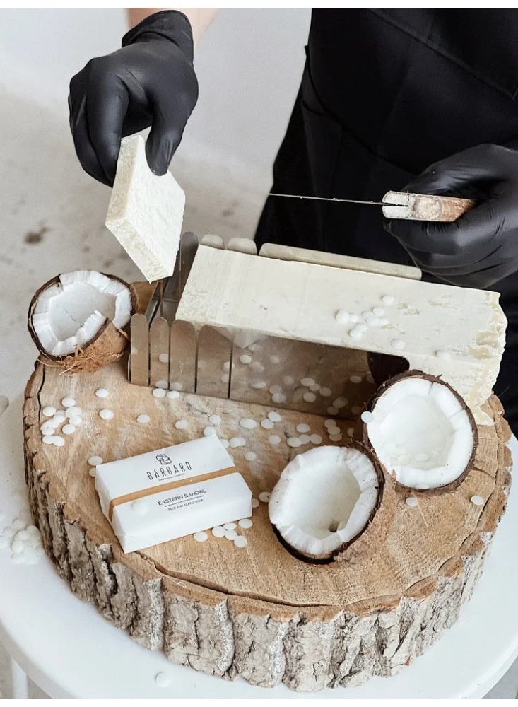 BARBARO Men’s Face & Beard Soap Natural Handmade Sandalwood Soap with Chamomile & Sea Buckthorn for Cleansing & Care, 90 g. - Image 2